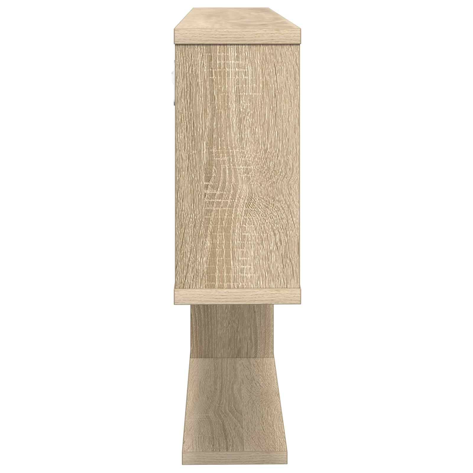 vidaXL Wandregal Sonoma-Eiche 100 x 12 x 50,5 cm Holzwerkstoff
