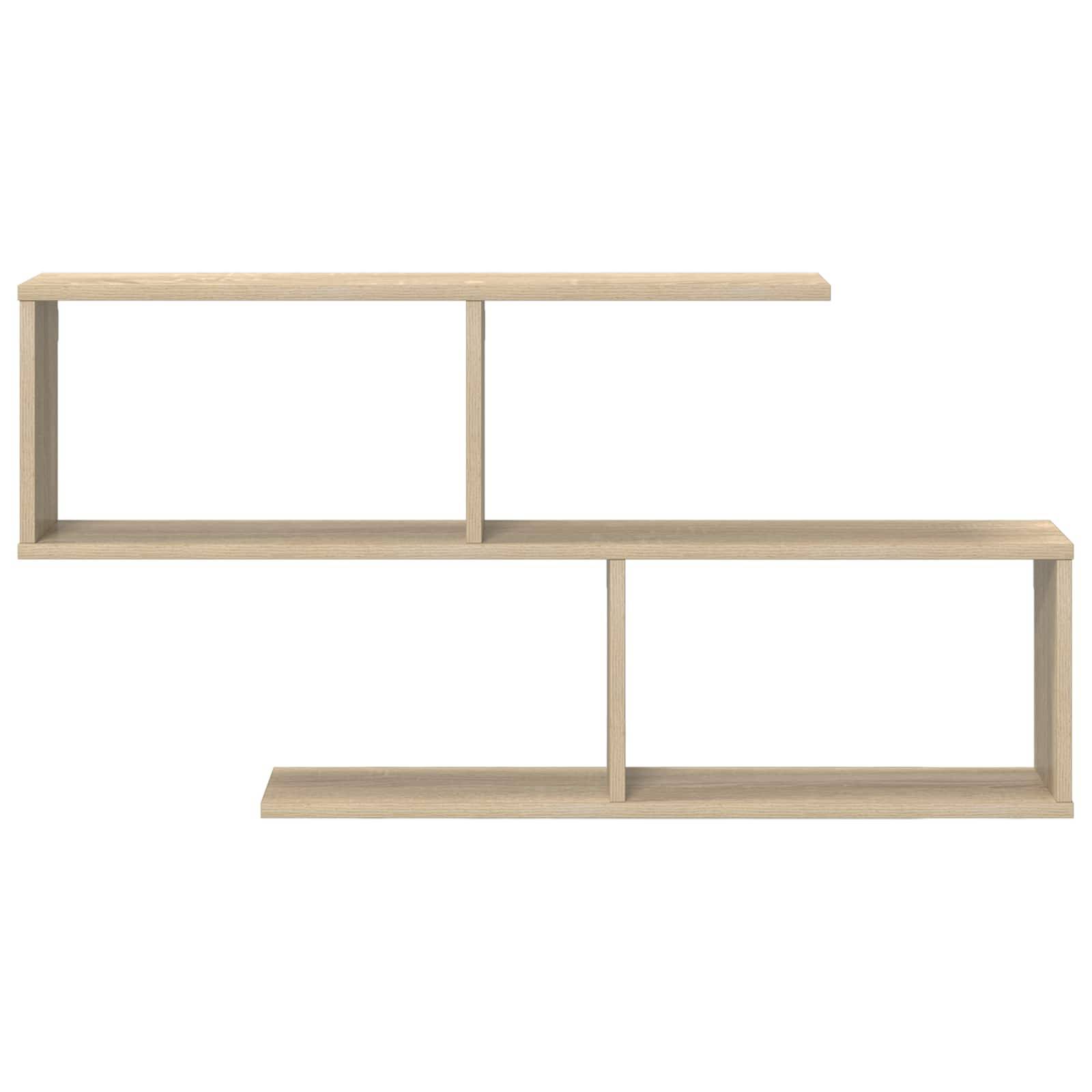 vidaXL Wandregal Sonoma-Eiche 100 x 12 x 50,5 cm Holzwerkstoff