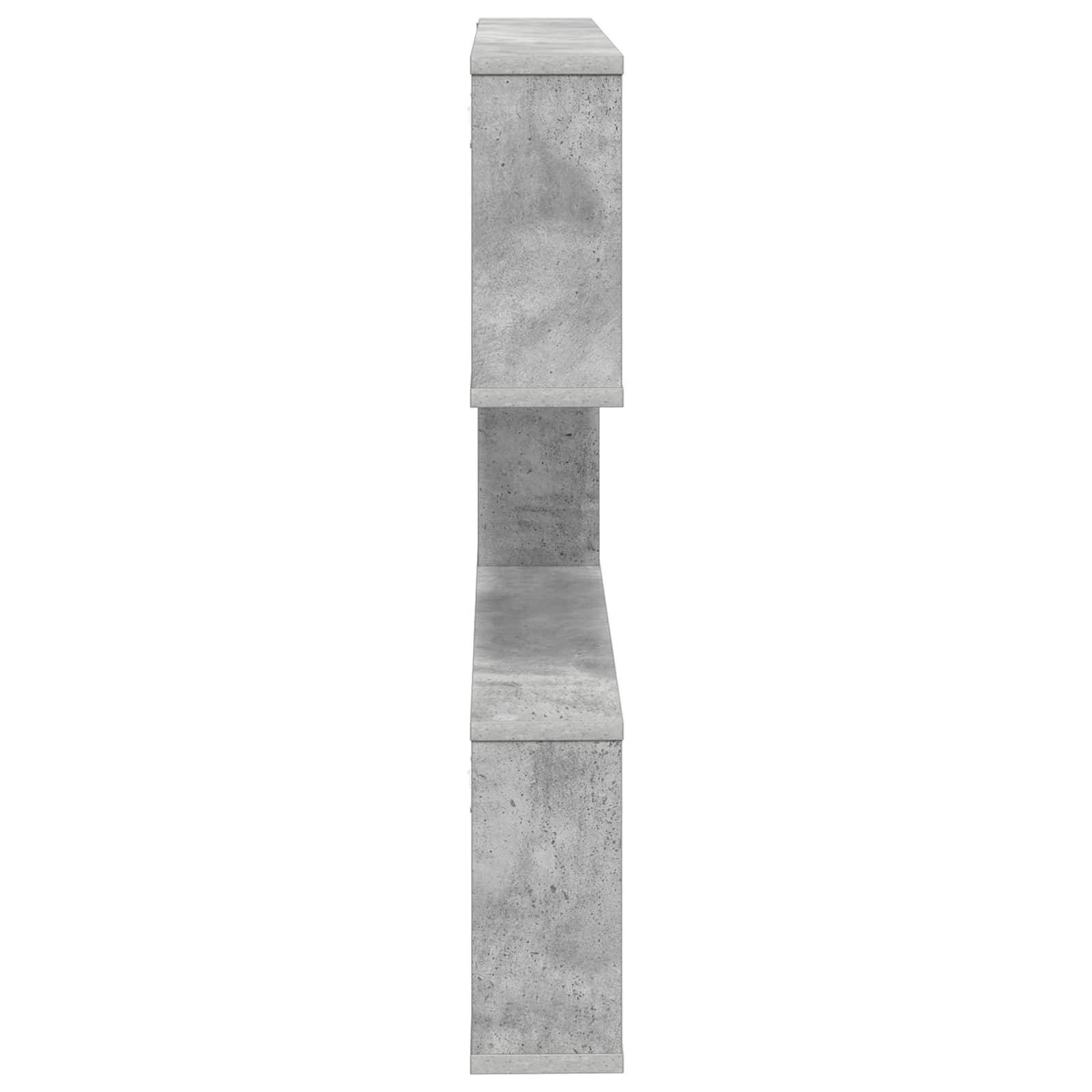 vidaXL Wandregal Betongrau 80 x 12 x 79,5 cm Holzwerkstoff