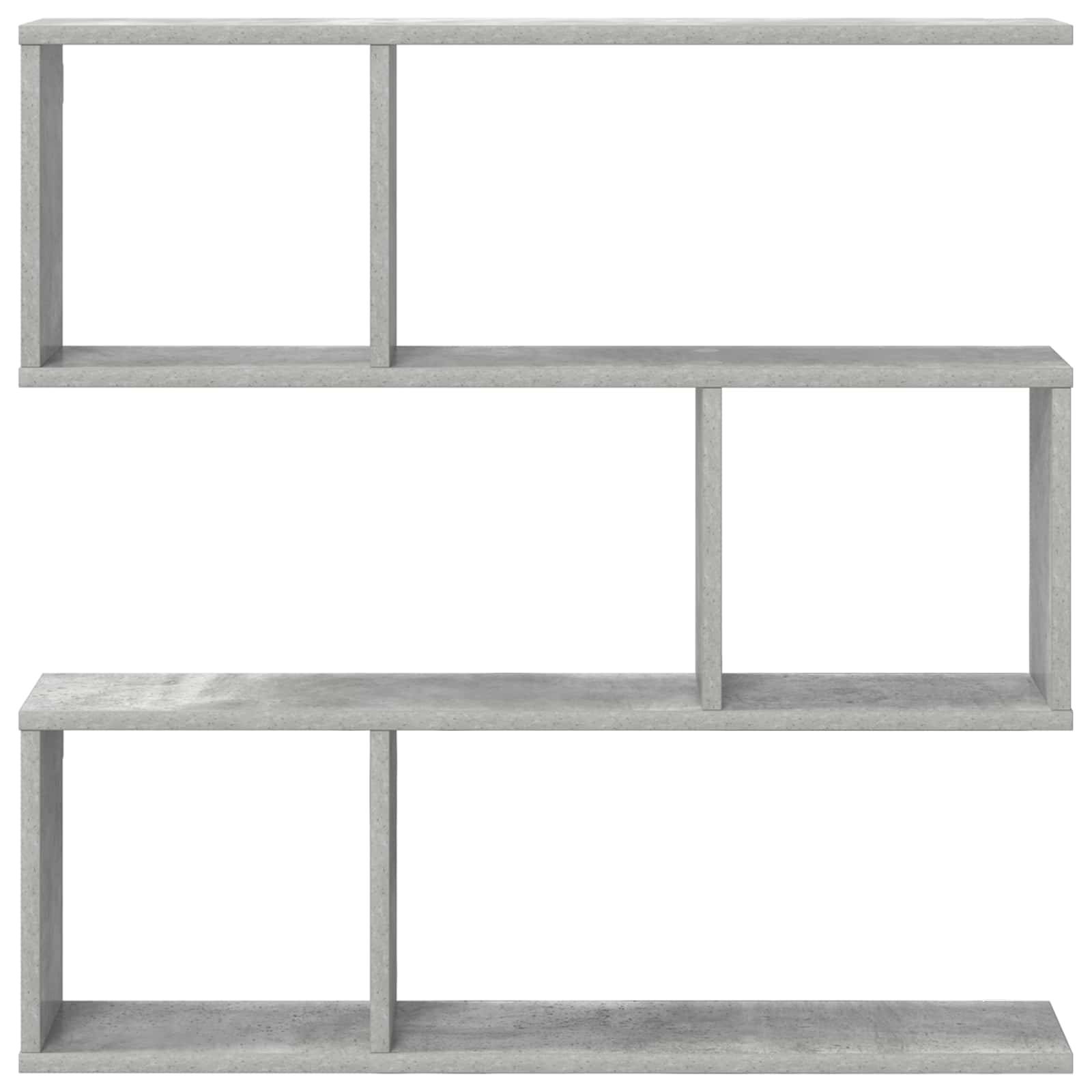 vidaXL Wandregal Betongrau 80 x 12 x 79,5 cm Holzwerkstoff