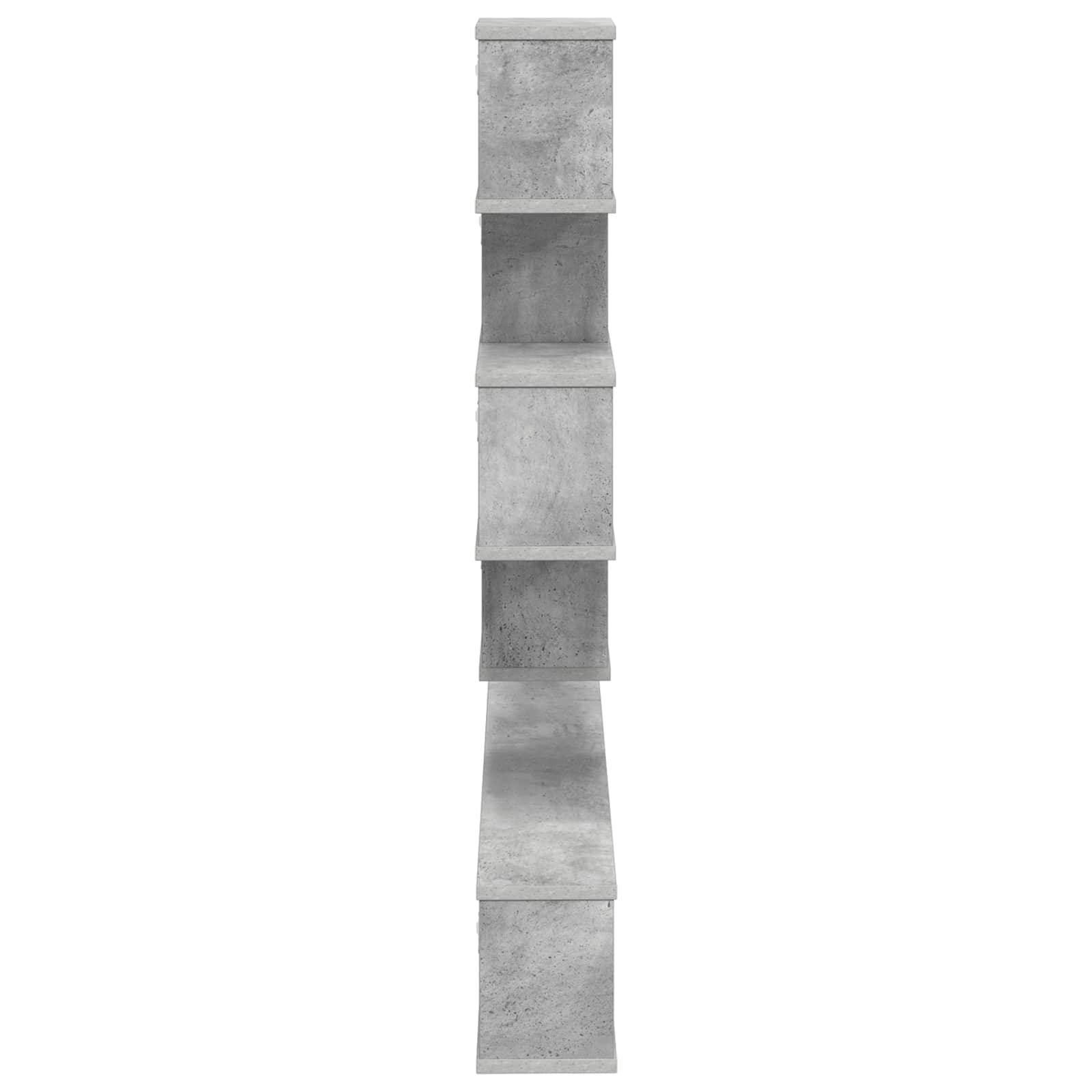 vidaXL Wandmontiertes TV-Regal Betongrau 180 x 15 x 94 cm