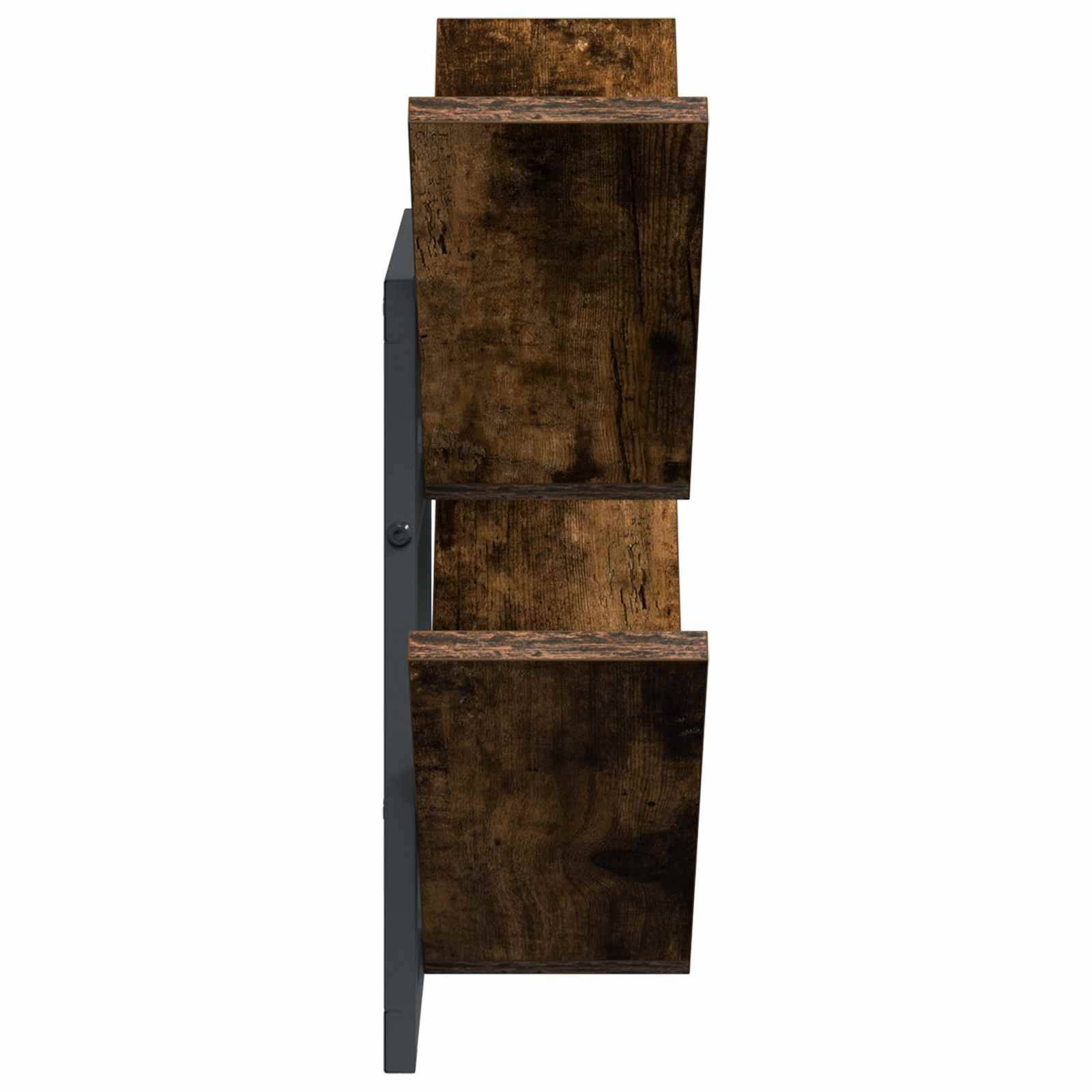 vidaXL Wandregal Raucheiche 43 x 15 x 47 cm Holzwerkstoff