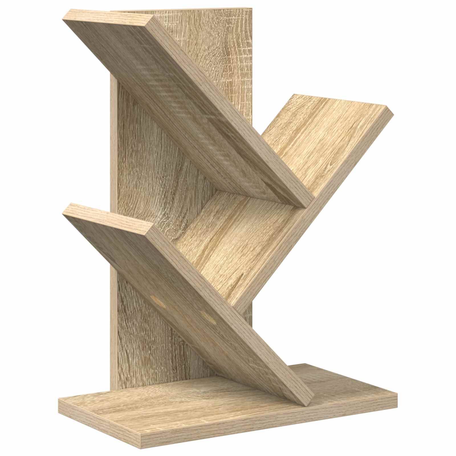 vidaXL Baumbücherregal 3-stöckig 30 x 18 x 40 cm Holzwerkstoff