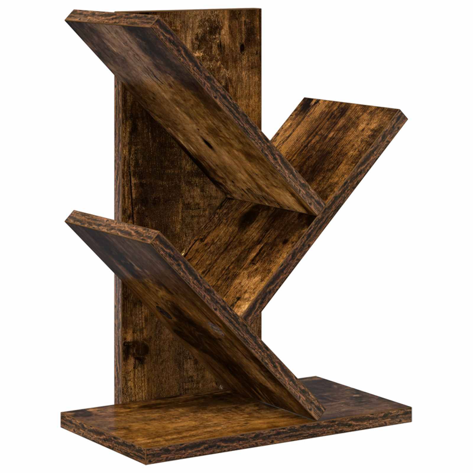 vidaXL Baumbücherregal 3-stöckig 30 x 18 x 40 cm Holzwerkstoff