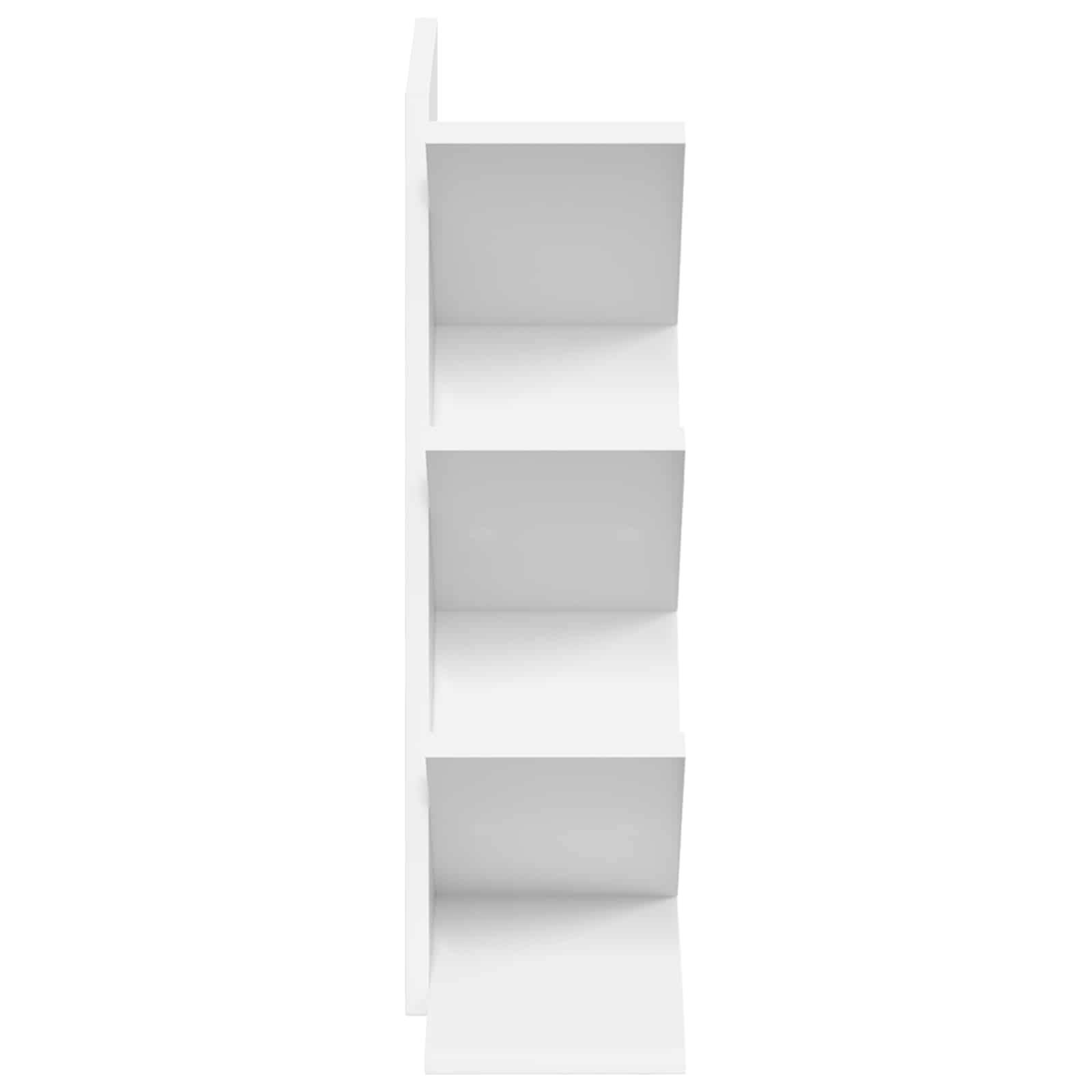 vidaXL Baumbücherregal 4-stufig 30 x 18 x 60 cm Holzwerkstoff Weiß