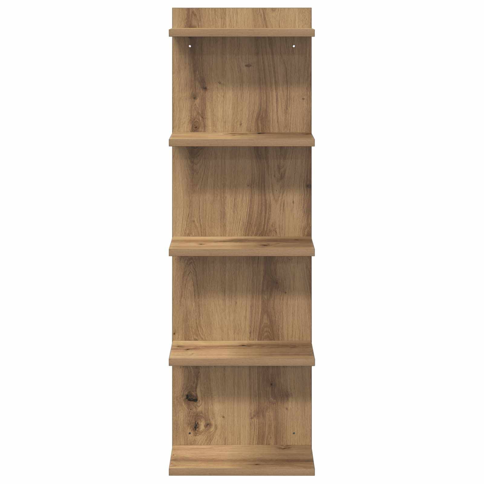 vidaXL Wandregal Artisan-Eiche 30 x 15 x 100 cm Holzwerkstoff
