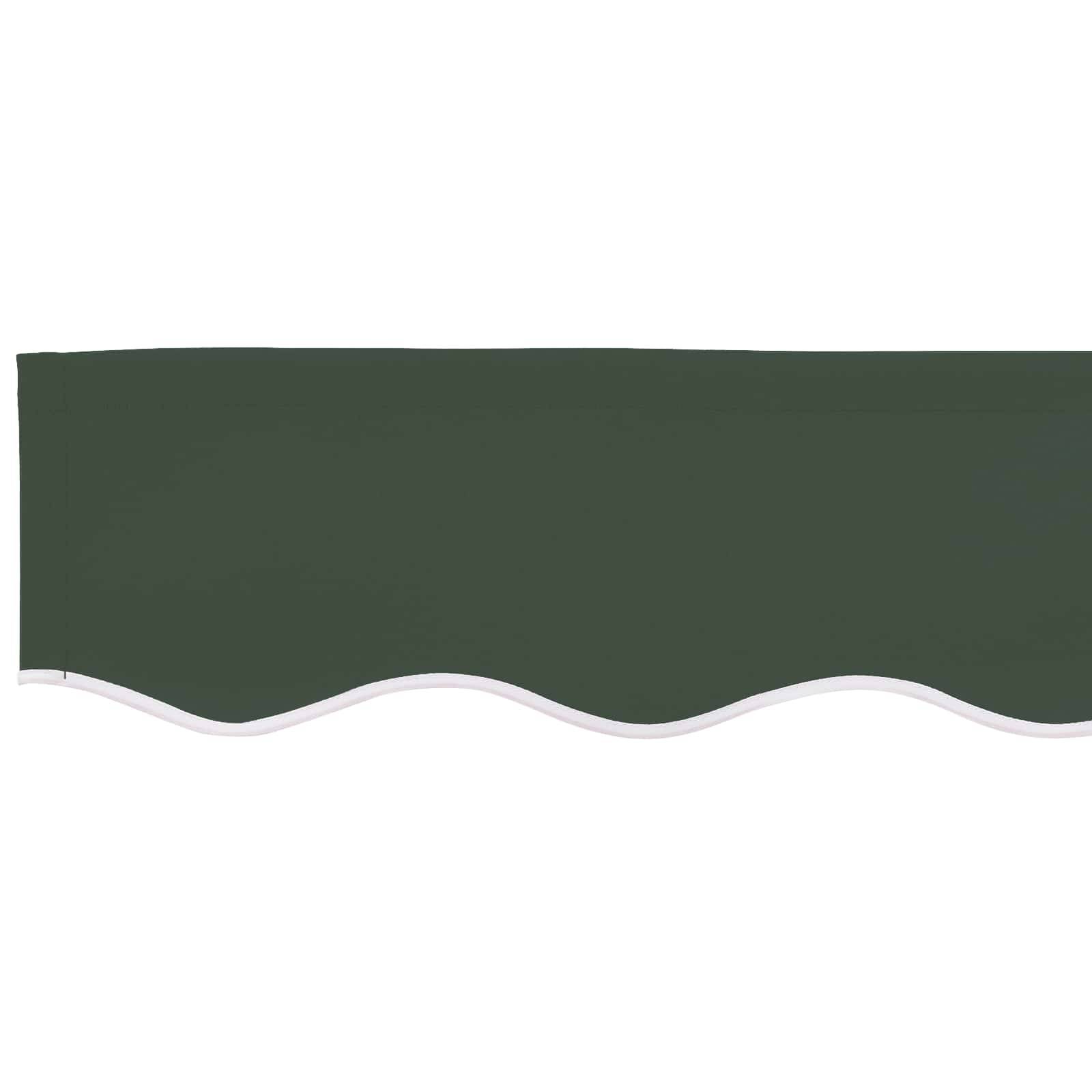 vidaXL Markisenschürzen-Ersatz Dunkelgrün 5 m Polyester