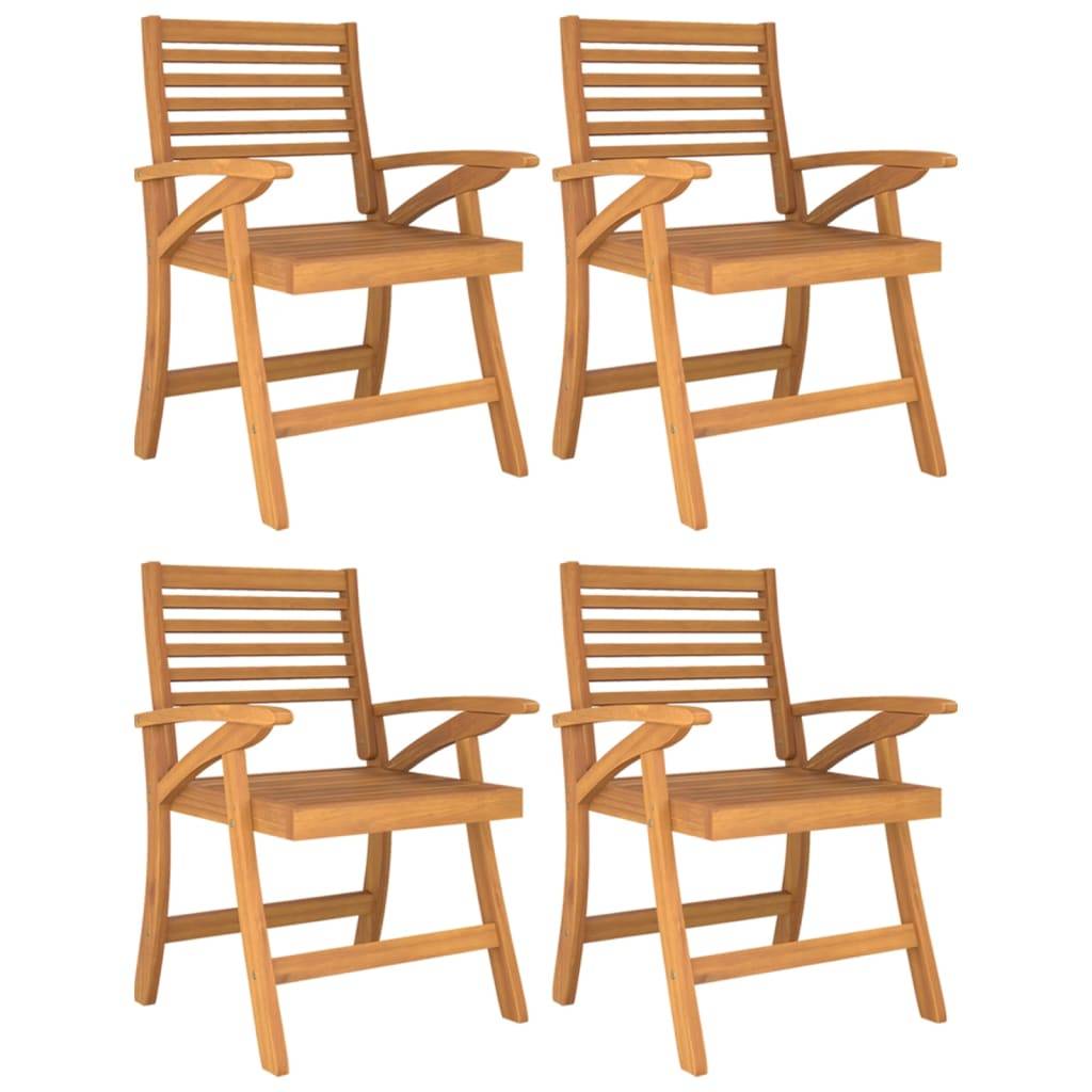 vidaXL Gartenstühle 4 Stk. 58x58x87 cm Massivholz Akazie