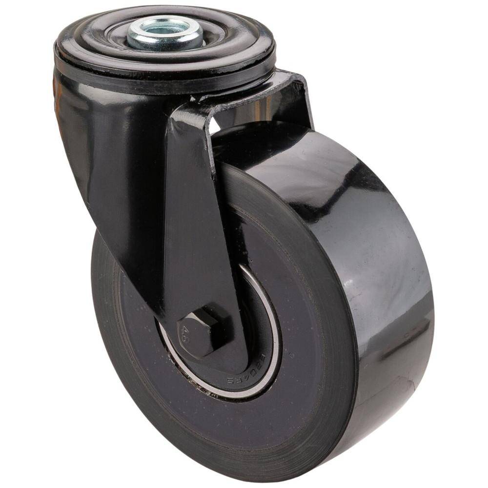 Theater-Lenkrolle - PU-Rad - Rad-Ø 100 mm - Bauhöhe 128 mm - Tragkraft 300 kg - Preis per Stück