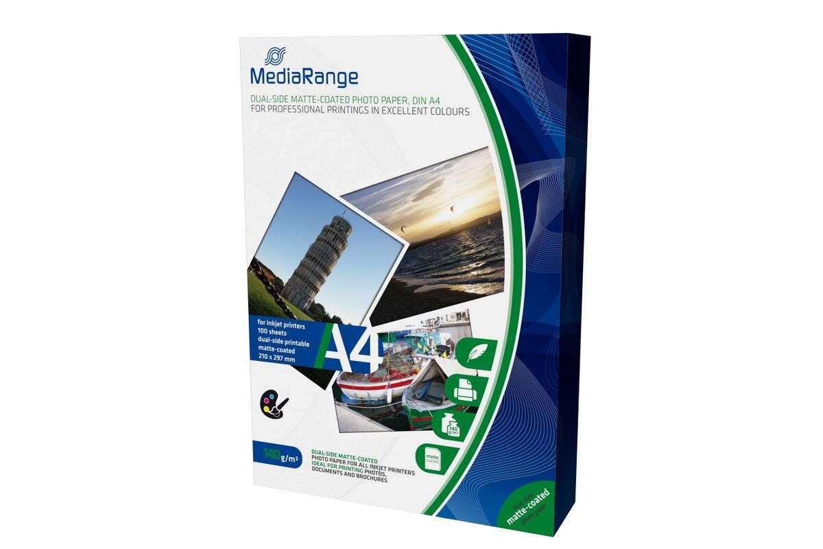 MediaRange Fotopapier MRINK111 DIN A4 matt 140 g/qm 50 Blatt