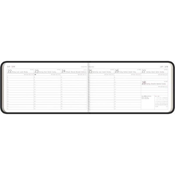 Timer To Go 670 15,3x9cm 1 Woche/2 Seiten schwarz 2027