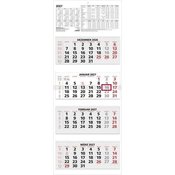 Viermonatskalender 964 33x85cm 2027