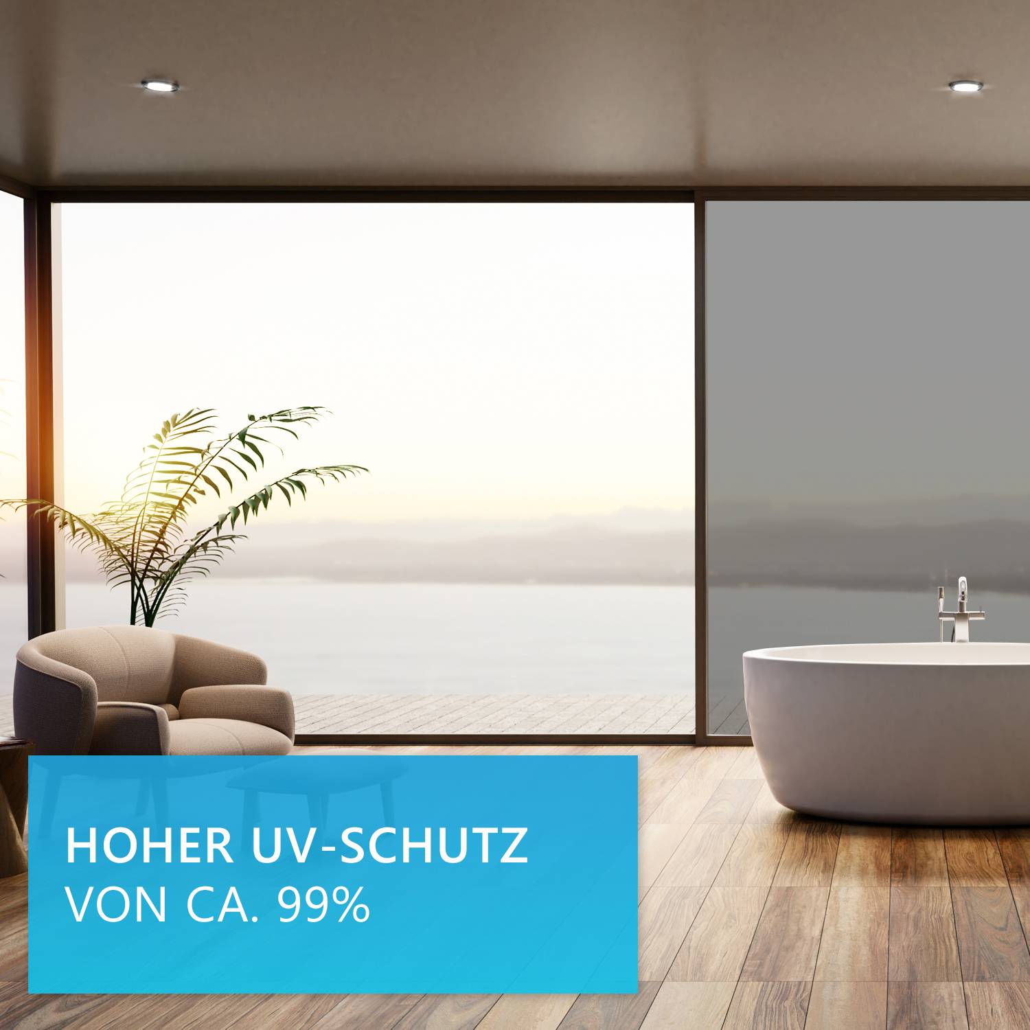 NYVI Sonnenschutz Fensterfolie NYVIScreen 76 x 600 cm Spiegelfolie