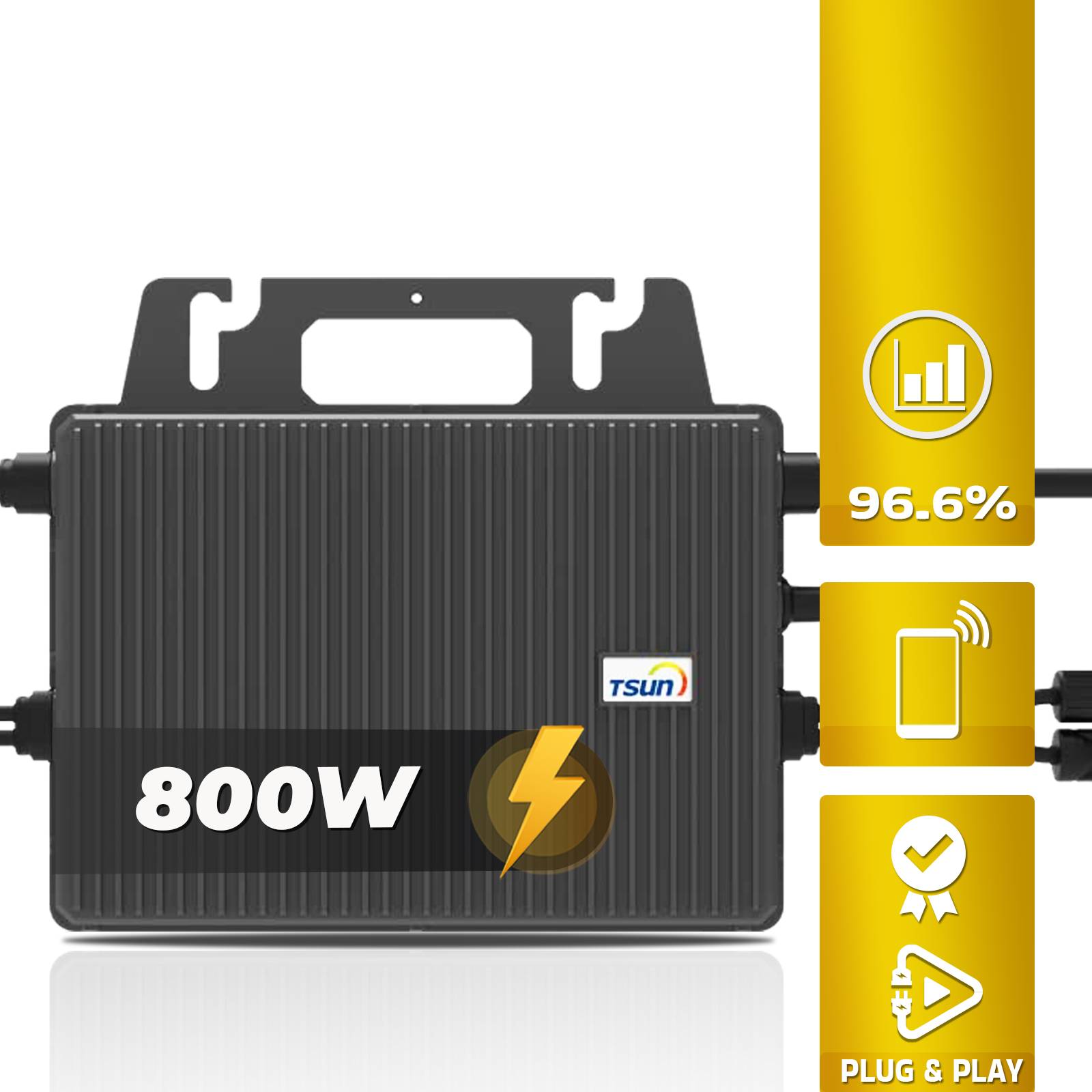 920 / 800 Watt mit TSUN Wechselrichter inkl. Anschlusskabel