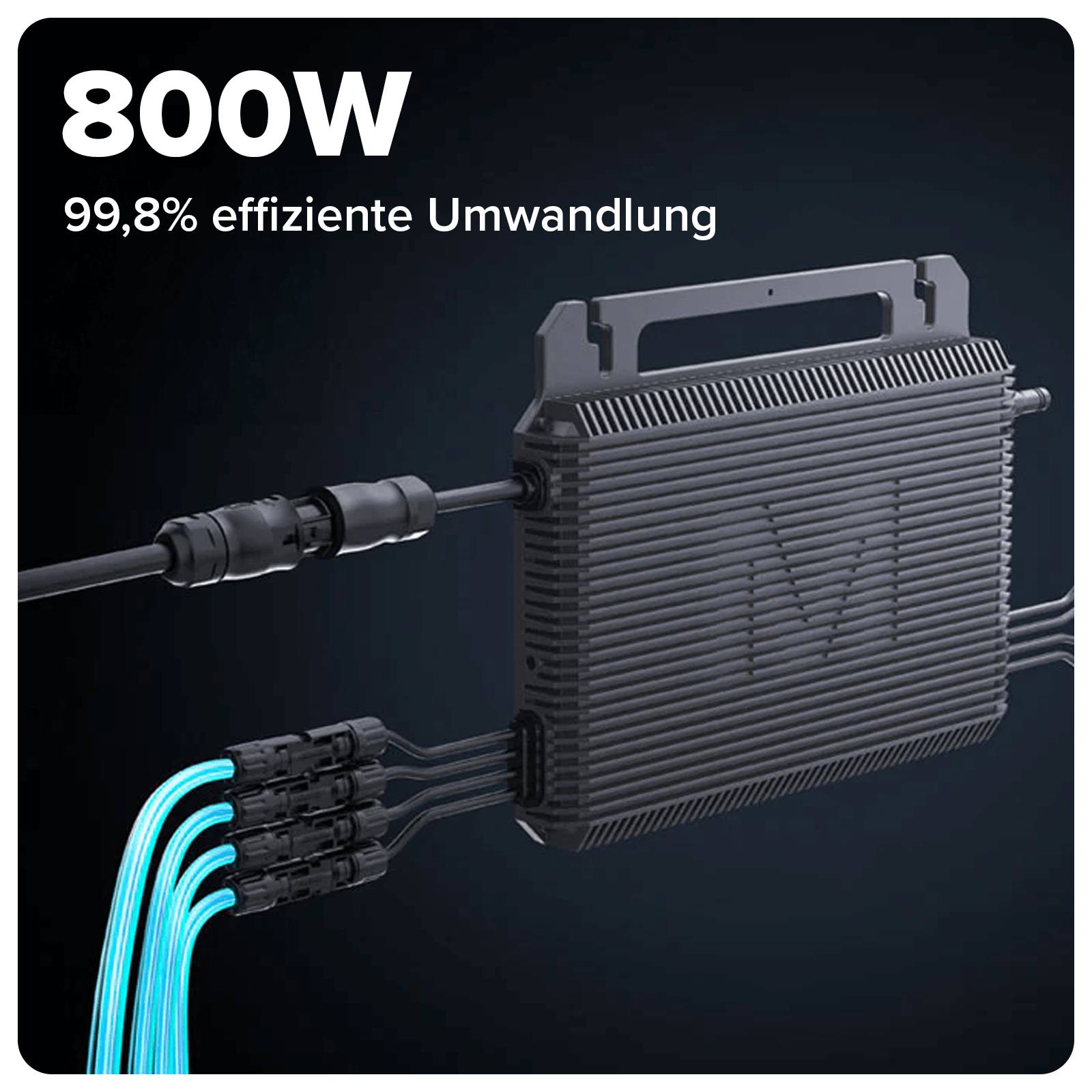 920 / 800 Watt mit MARSTEK Wechselrichter inkl. Anschlusskabel