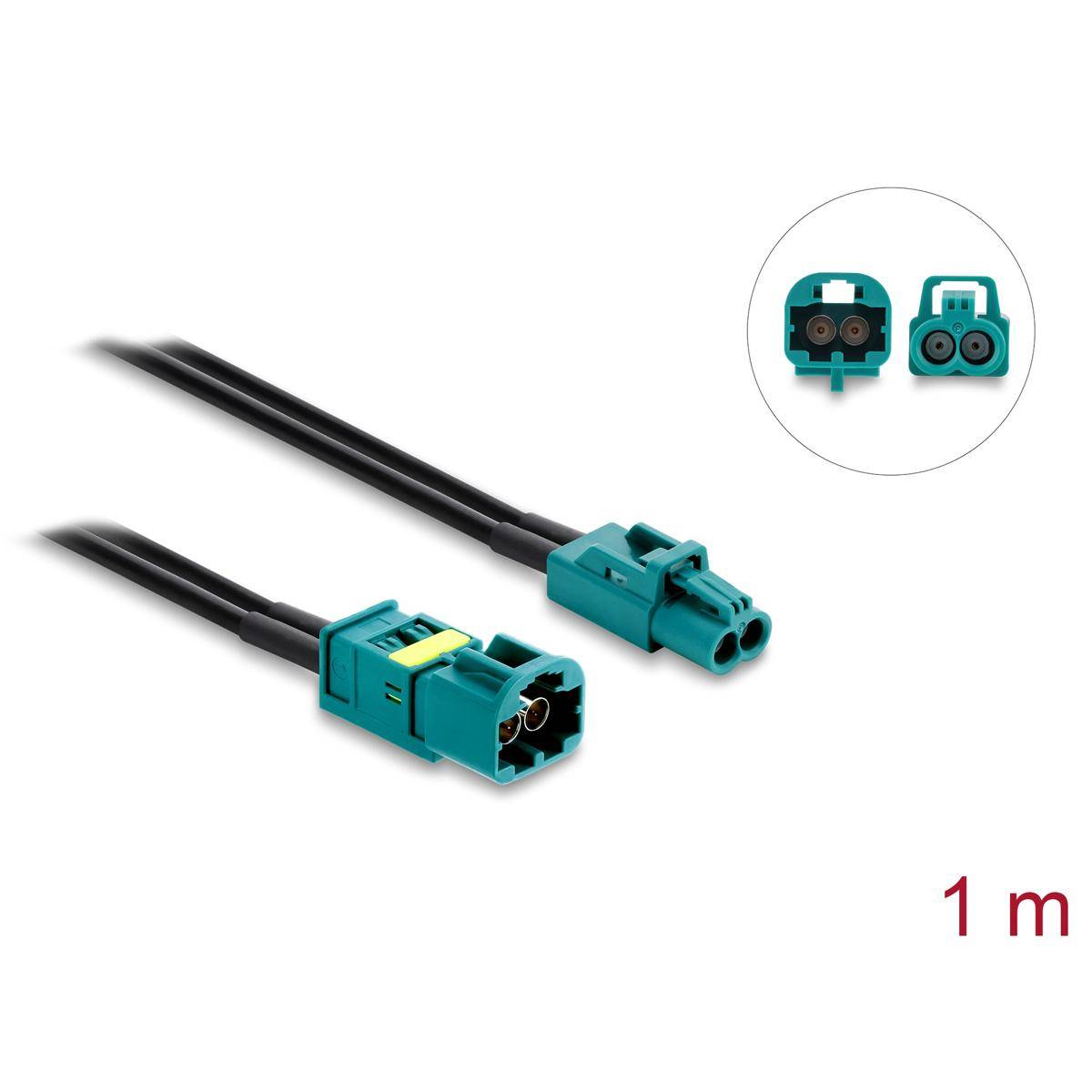 Delock Kabel Mini FAKRA Z Buchse dual zu FAKRA Z Stecker dual