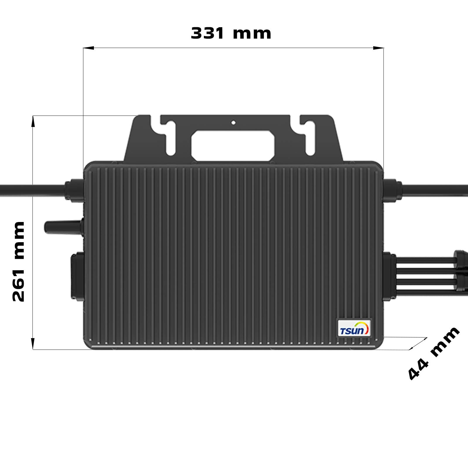 2000 / 2000 Watt mit TSUN TSOL-MS2000 Wechselrichter inkl. Anschlusskabel