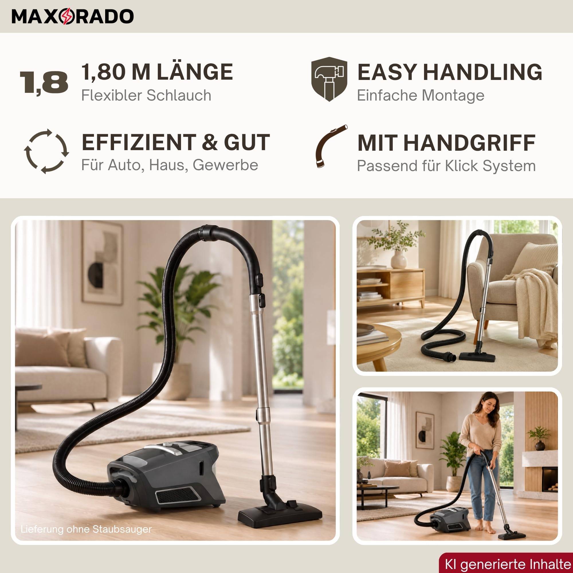 Ersatzteile Set passend für Miele CX1 Staubsauger Rohr Griff Schlauch Düse