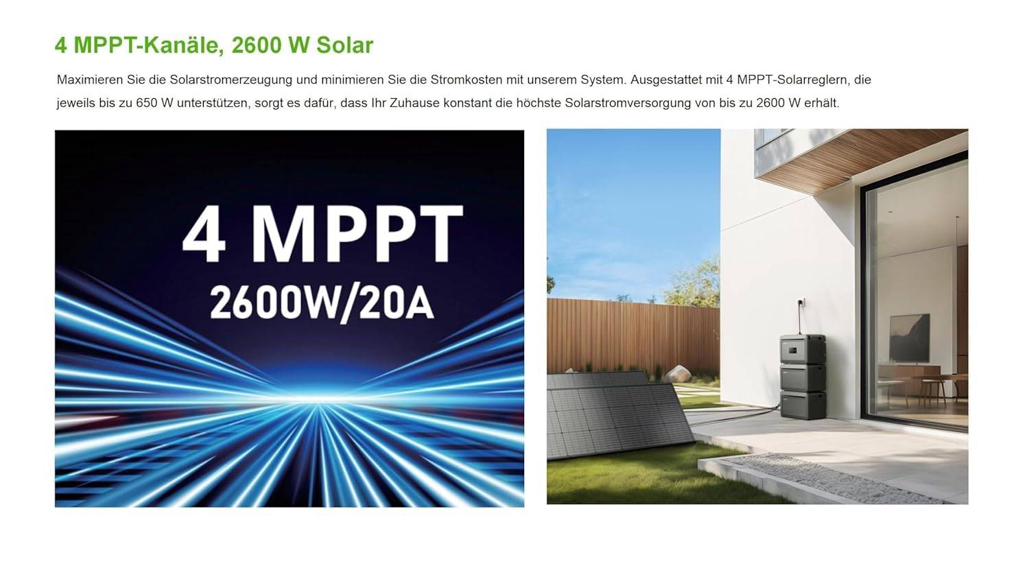 Growatt NEXA 2000 Set 2,048kWh mit 1× Erweiterungsbatterie 4kWh Balkonspeicher System
