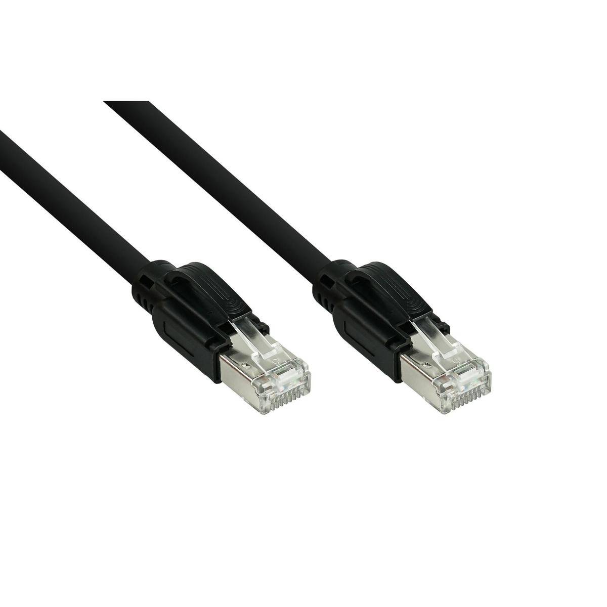 SO-PK002S - Patchkabel Cat.7, S/FTP, 0.15m, schwarz
