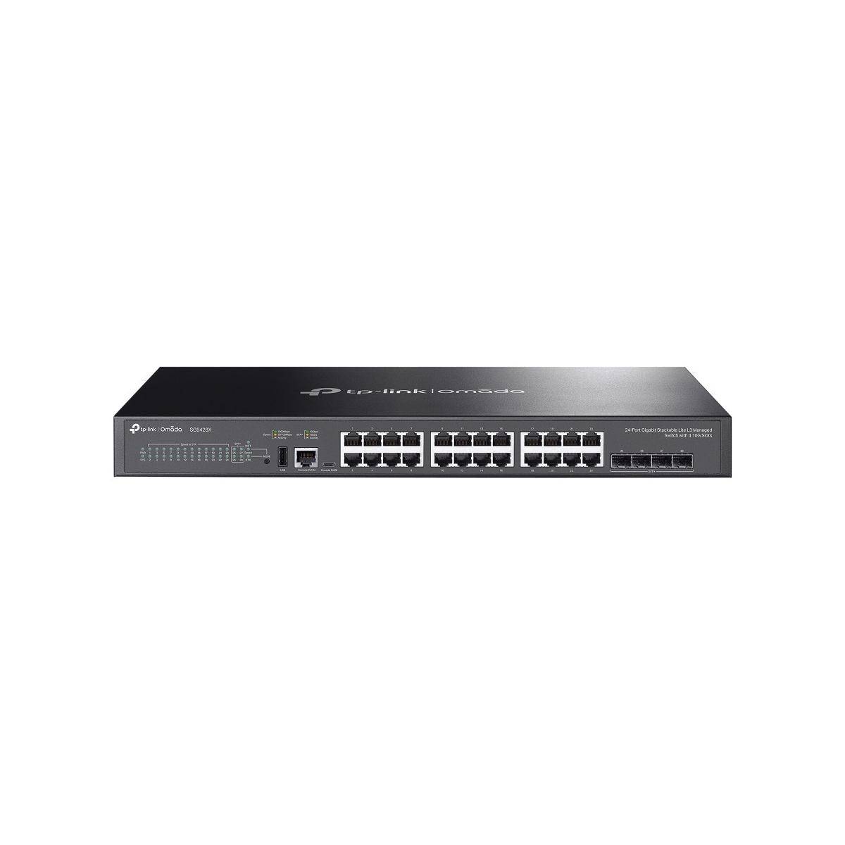 SG5428X - SG5428X - Omada 24-Port Gigabit Stackable Lite L3 Managed Switch mit 4× 10G Slots