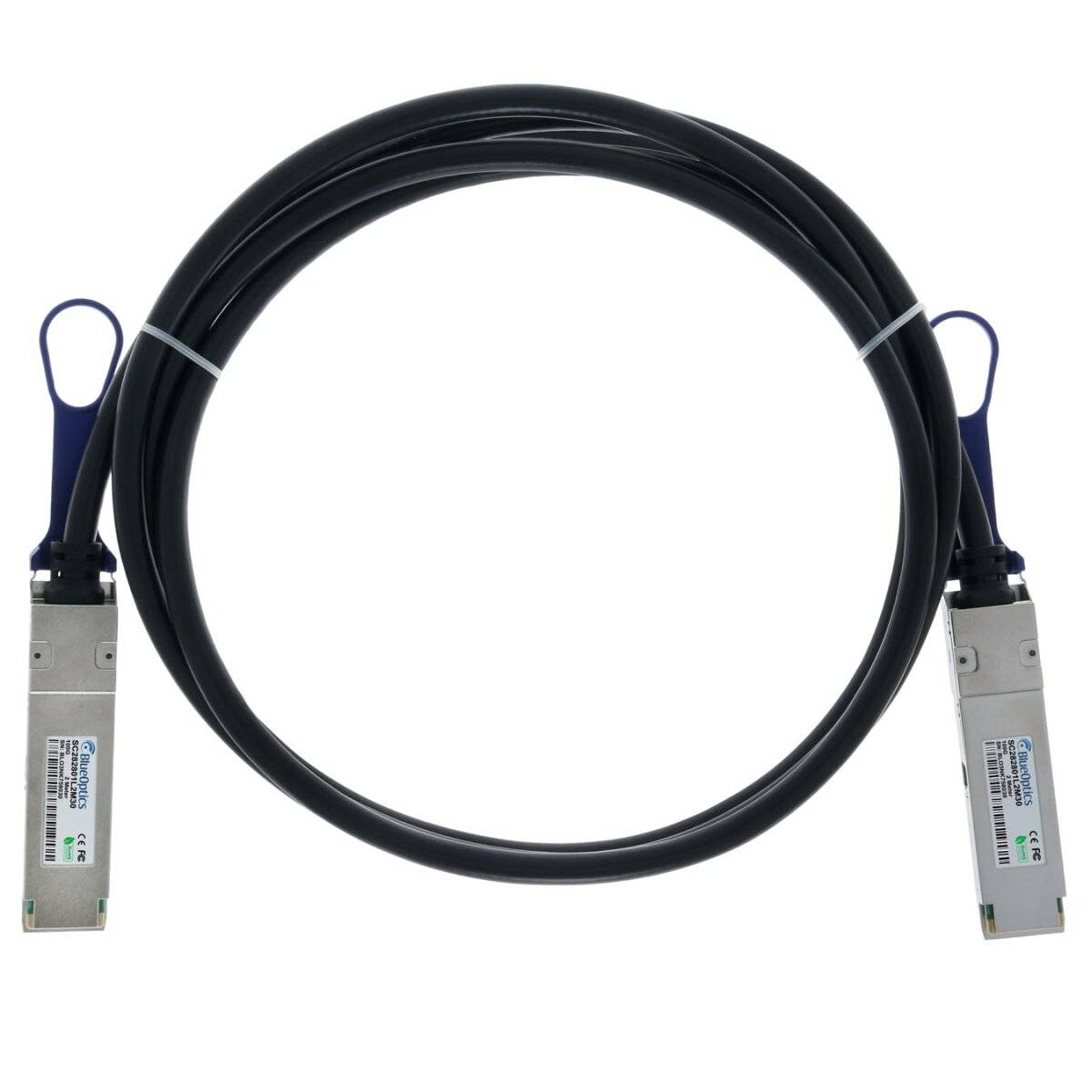 BlueOptics Fortinet FN-CABLE-QSFP28-5 BlueLAN SC282801L5M26 QSFP28 Direct Attach Kabel, 100GBASE-CR4, 30AWG, 5 Meter