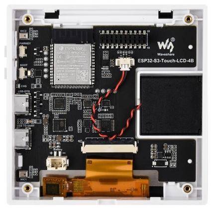 Waveshare ESP32-S3-Smart-86-Box, 4 Zoll IPS 480x480, WiFi, Bluetooth5, Touch, Audio, KI, 240MHz