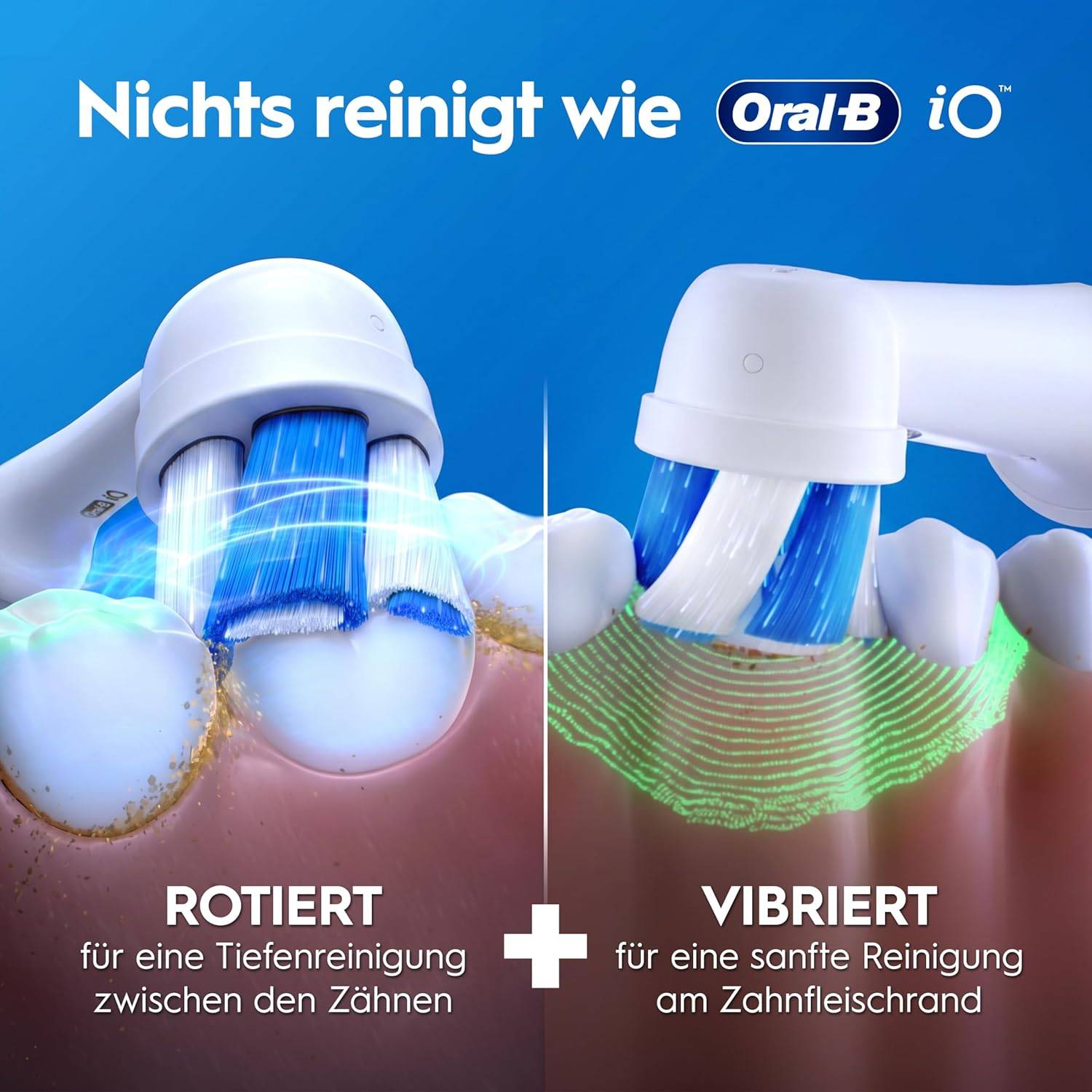 Oral-B iO Series 2 Elektrische Zahnbürste 1 Aufsteckbürste Schwarz Reise-Etui