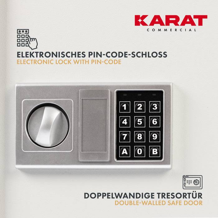 FLOORDIREKT Schlüsseltresor - Schlüsselkasten mit Elektronikschloss - 43 x 13 x 66,5 cm