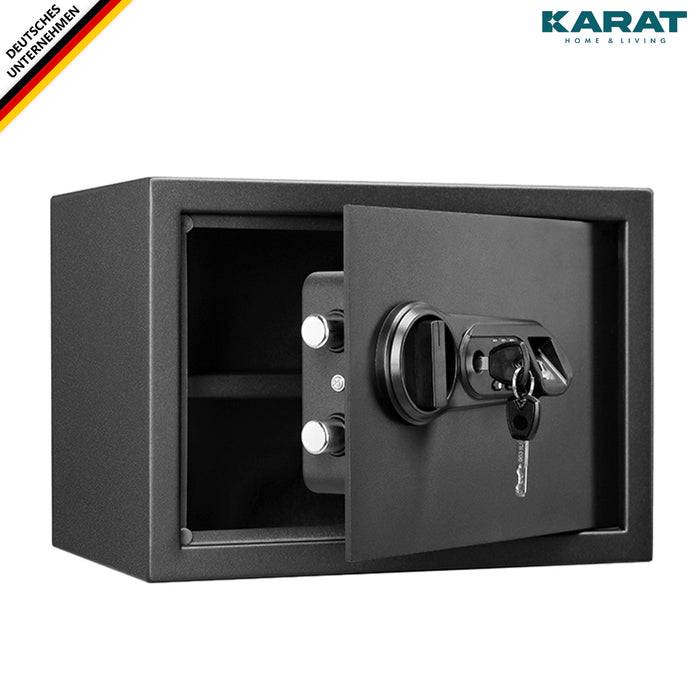 FLOORDIREKT Tresor Catoca - Zuverlässiger Schutz & stilvolle Aufbewahrung - 25 x 35 x 25 cm