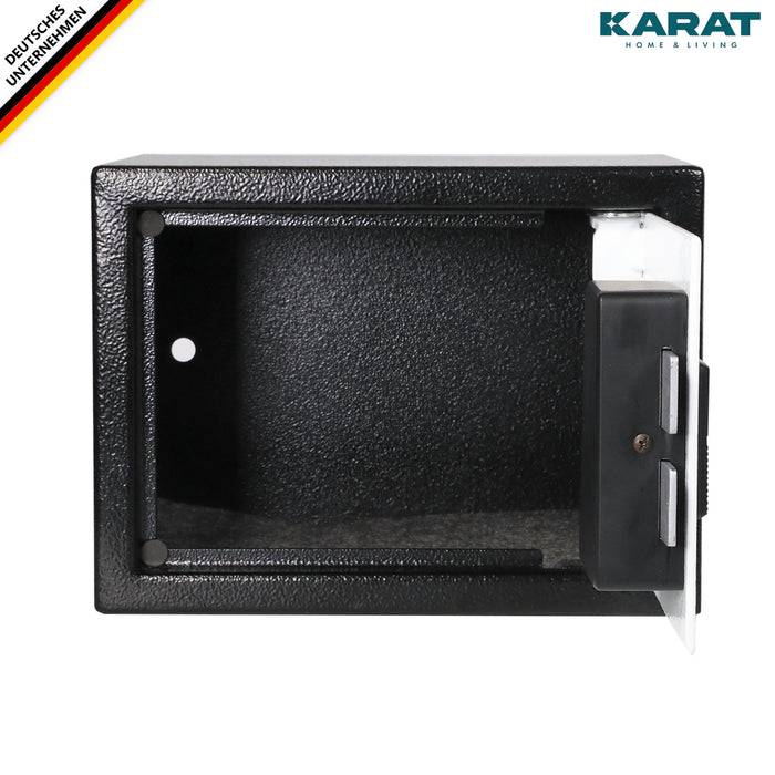 FLOORDIREKT Tresor Diarik - Zuverlässiger Schutz & stilvolle Aufbewahrung - 17 x 23 x 17 cm