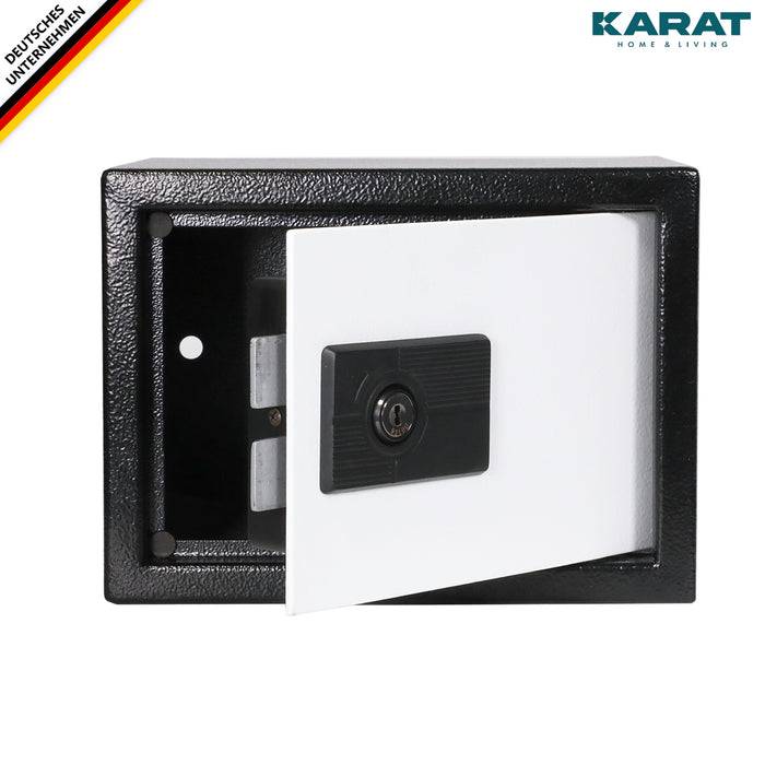FLOORDIREKT Tresor Diarik - Zuverlässiger Schutz & stilvolle Aufbewahrung - 17 x 23 x 17 cm