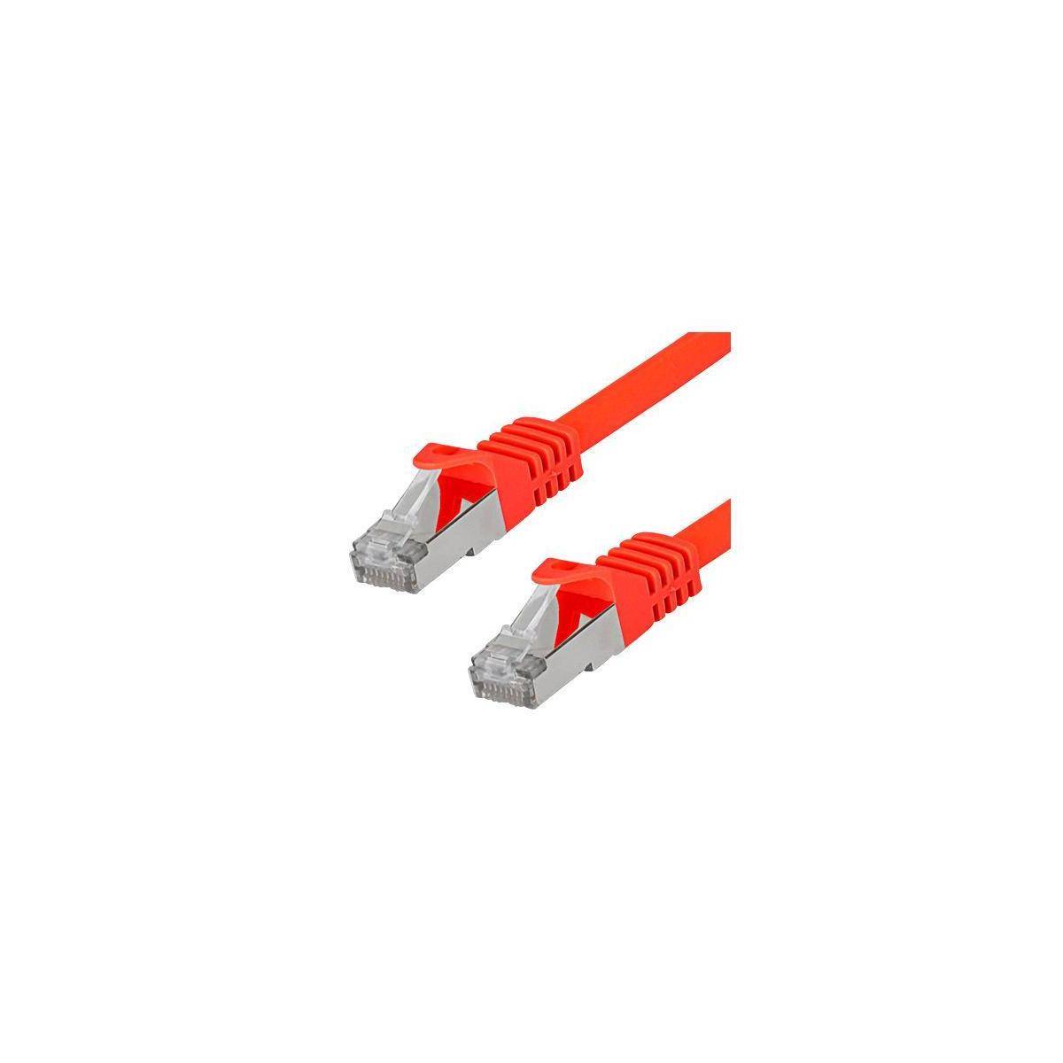 SO-PK010R - Patchkabel Cat.7, S/FTP, 1m, rot