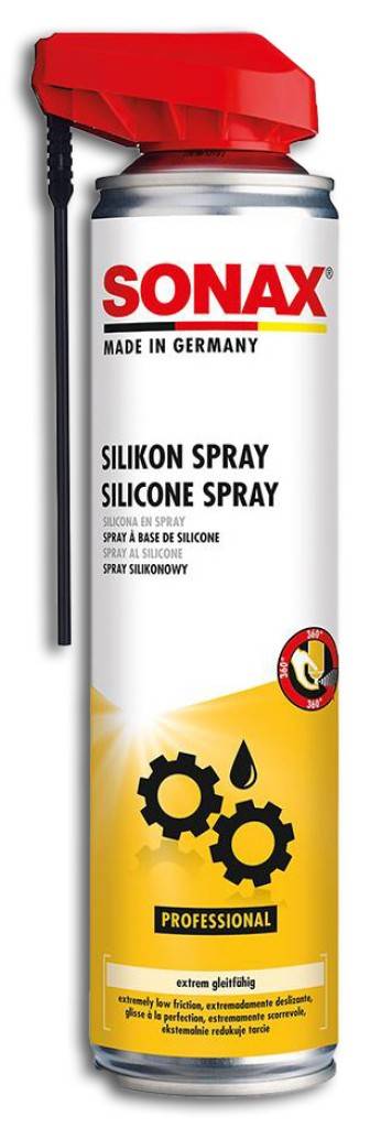 Silikonspray mit EasySpray Transparentes Schmier-, Gleit- und Trennmittel auf Silikon-Basis Schmiert, pflegt und konserviert Kunststoffe, Gummi,
