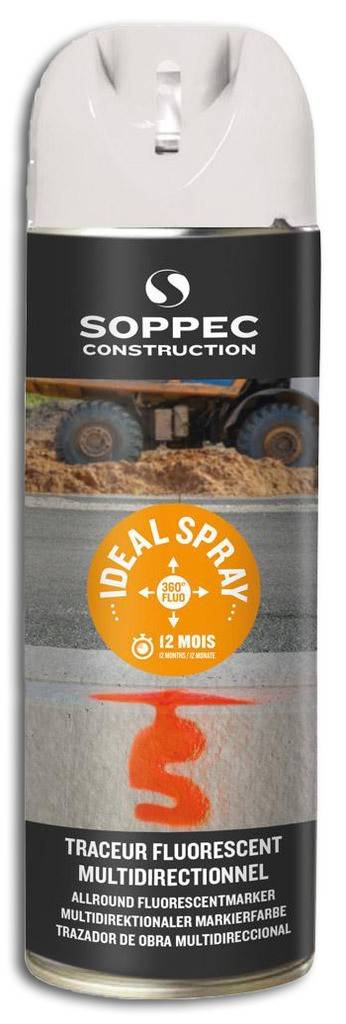 Ideal Spray Universalmarkierspray Mit Schreibdüse und sehr feinem Sprühstrahl Für exakte Markierungen Spezialsprühkopf mit 360 Ventil erm
