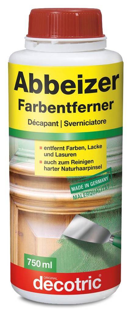 Abbeizer FarbentfernerProduktbeschreibung Universeller Abbeizer und Dispersionsentferner Zum Entfernen von alten Farben, Lacken und Lasuren sowi