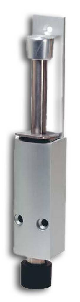 KWS Türfeststeller 1222, 1224 und 1226Türfeststeller mit Tretbolzen für TürmontageGehäuse aus AluminiumSämtliche weiteren Metallteile aus Stahl,