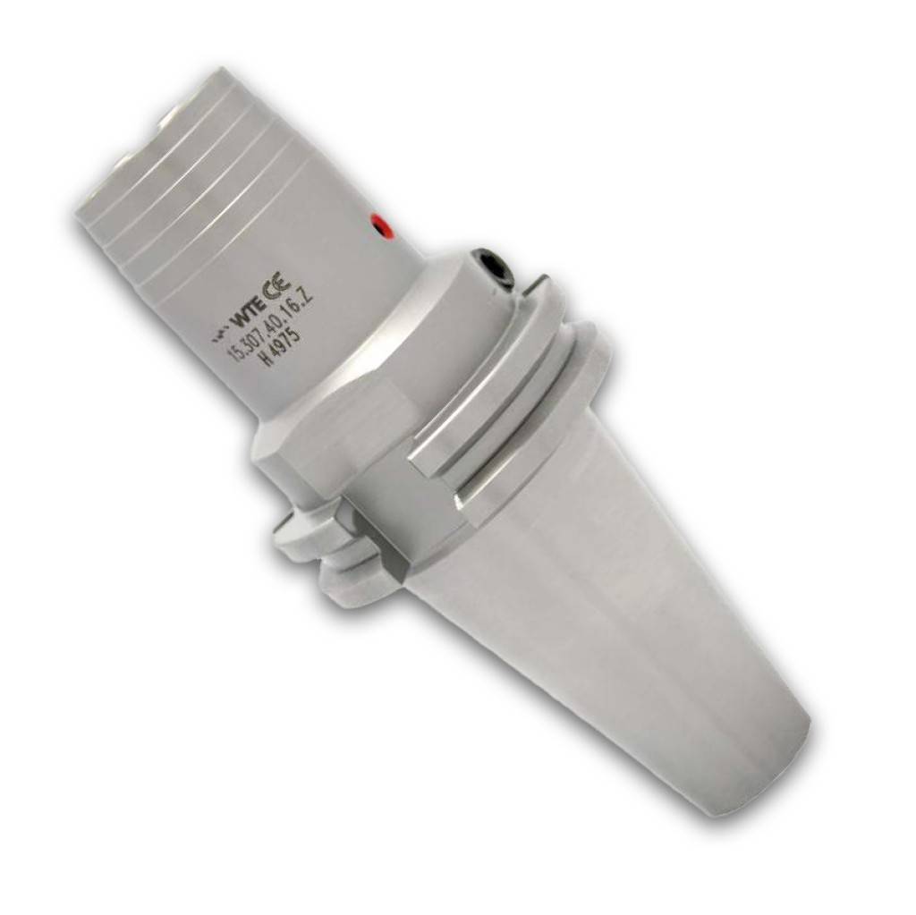 Hydrodehnspannfutter, ISO 7388-1 DIN 69871, Form AD/B, mit Innenkühlung, SK 40AusführungWerkstoff mit einer Zugfestigkeit von 1600 bis 1800 N/mm, ei