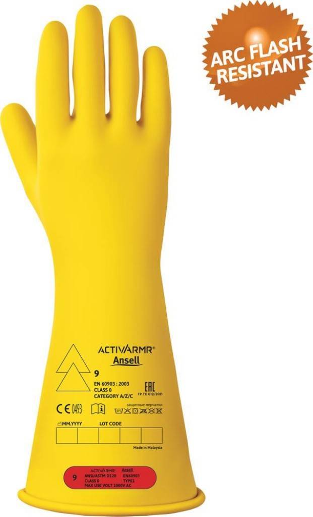 Isolierhandschuh ActivArmr RIG014YZulassung/NormEN 3882016, EN 4202003 A12009, EN 609032003, EN ISO 214202020, Arc Rating of APC 1Ausführung Häl