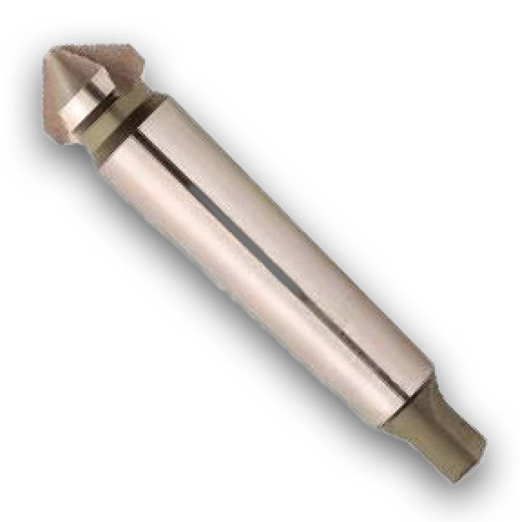 Kegel- und Entgratsenker 90 mit MorsekegelschaftAusführung HSS, DIN 335-D Senkwinkel 90 Axial und radial hinterschliffen sowie CBN-tiefgesch
