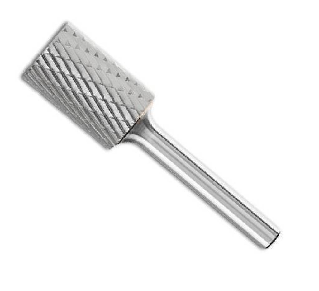 Metallbohrfräser mit zylindrischem Schaft, verwendet zum Schleifen oder Formen von Material.