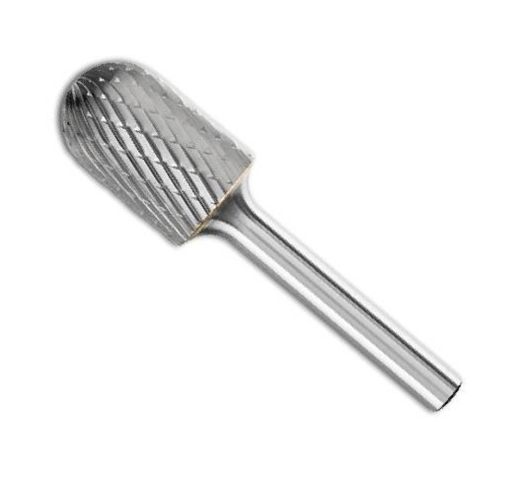 Hartmetallfrässtift Rotorfräser DIN 8033Spezifikationen Schaft-Ø 6 mm Walzenrundform WRC Zahnung 3 PLUSAnwendungKreuzverzahnt, hoher Mater