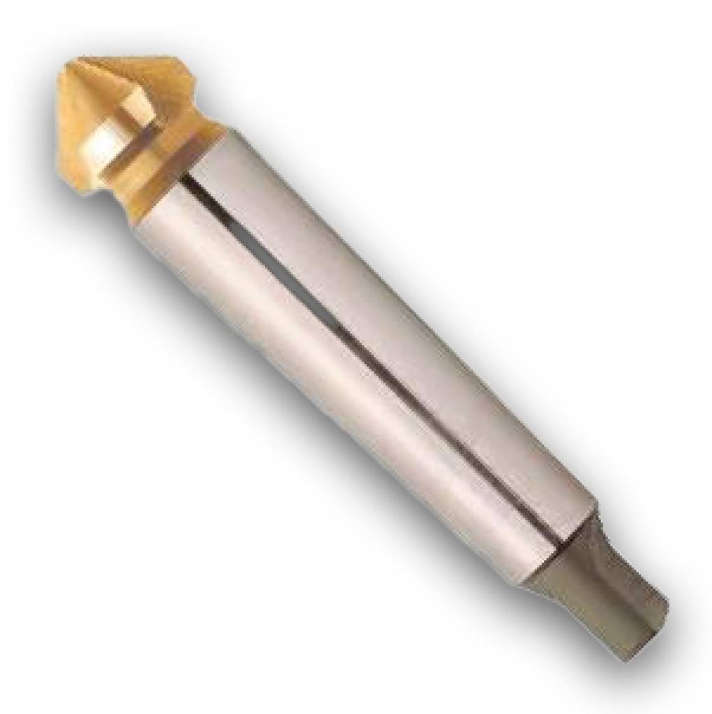 Kegel- und Entgratsenker 90 mit MorsekegelschaftAusführung HSS, DIN 335-D Senkwinkel 90 Axial und radial hinterschliffen sowie CBN-tiefgesch