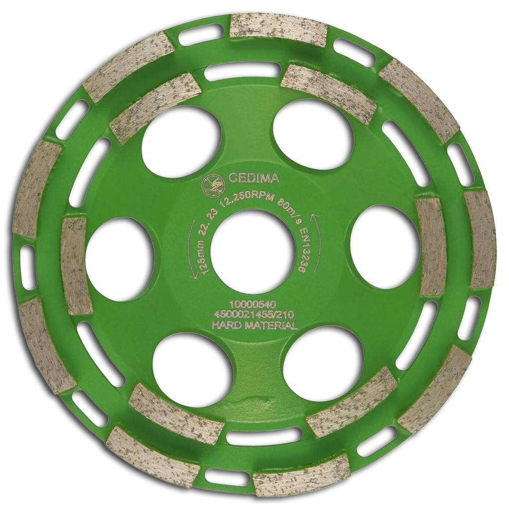 Diamant-SchleiftellerEC-73Ausführung Mit 2 Segmentschichten und hoher Standzeit.Anwendung Zum Schleifen und Glätten von Beton, Klinker, Kunst- und
