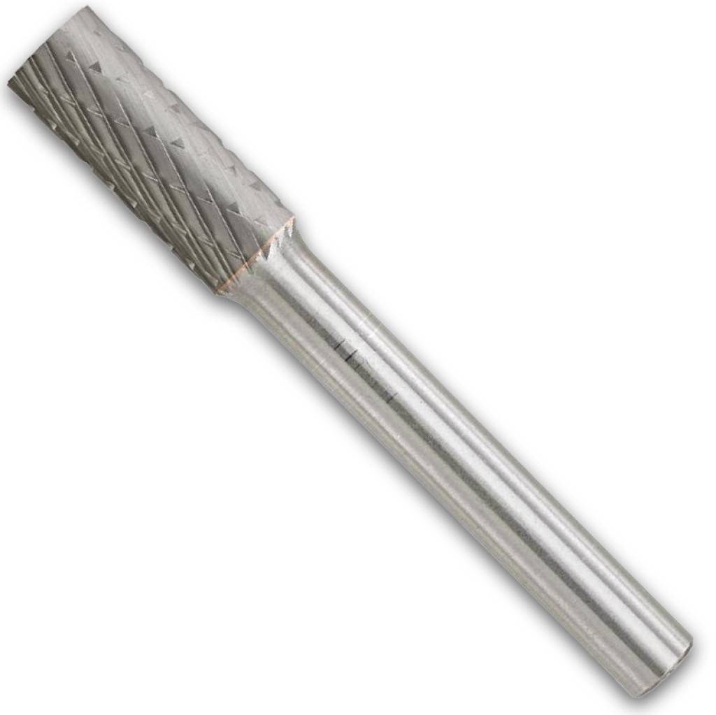 Hartmetallfrässtift Rotorfräser DIN 8033Produktdetails Schaft-Ø 6 mm Form Zylinderform ZYA Stirnverzahnung ohne Zahnung CAnwendungHoher