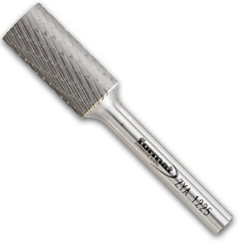 Hartmetallfrässtift Rotorfräser DIN 8033Produktdetails Schaft-Ø 6 mm Form Zylinderform ZYA Stirnverzahnung ohne Zahnung CAnwendungHoher