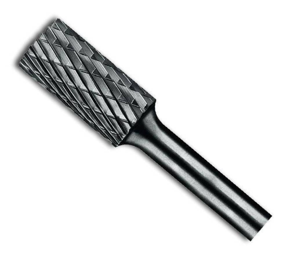 Hartmetallfrässtift Rotorfräser DIN 8033Spezifikationen Schaft-Ø 6 mm Form Zylinderform ZYA-S Verzahnung Stirnverzahnung, Zahnung CAnwendu