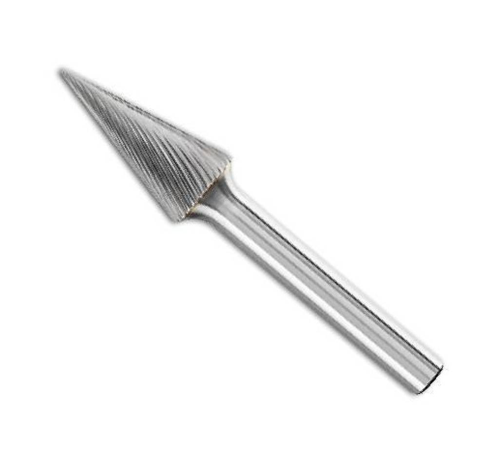 Hartmetallfrässtift Rotorfräser DIN 8033Spezifikationen Schaft-Ø 6 mm Spitzkegelform SKM Zahnung 5AnwendungFeiner Materialabtrag und gute