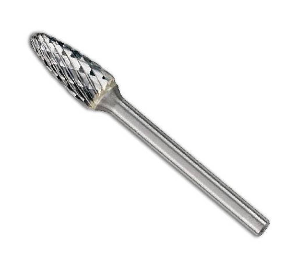 Hartmetall-Kleinfrässtift Rotorfräser DIN 8033Schaft-Ø 3 mm, Rundbogenform RBF, Zahnung CAnwendungHoher Materialabtrag. Geeignet für die Bearbeitu