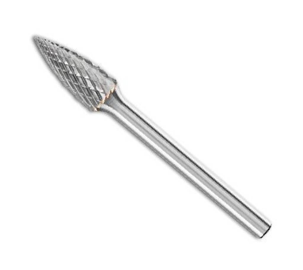 Hartmetall-Kleinfrässtift Rotorfräser DIN 8033Spezifikationen Schaft-Ø 3 mm Spitzbogenform SPG Zahnung 4AnwendungHoher Materialabtrag mit